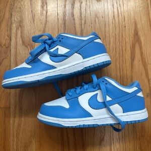 Nike dunk size 1 ps Kids Blue and White Sneakers